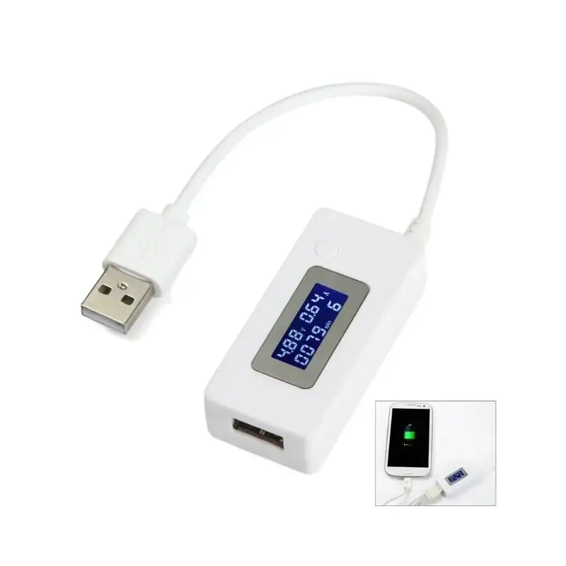 

LCD Micro USB Charger Battery Capacity Voltage Current Tester Meter Detector +Load Resistor 2A/1A with Switch Voltmeter Ammeter