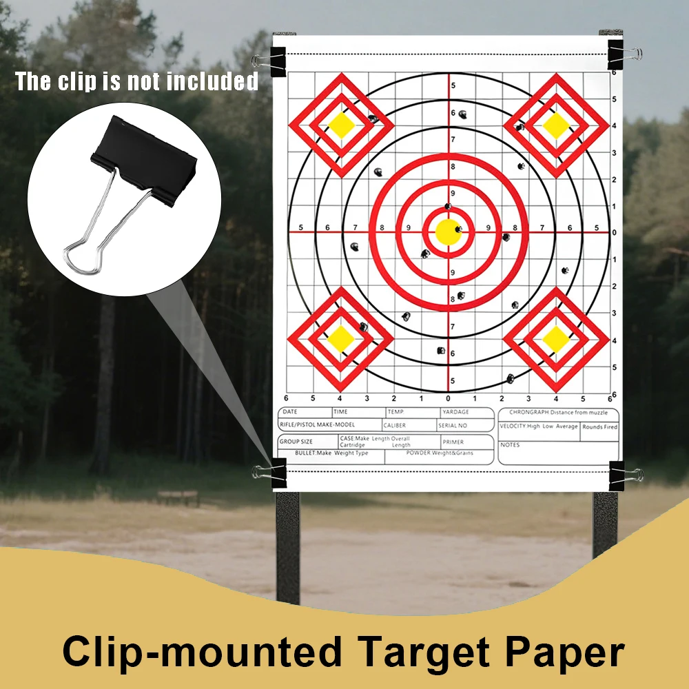 Papel diana multianillo para tiro deportivo – Arco y airsoft - imagen 4