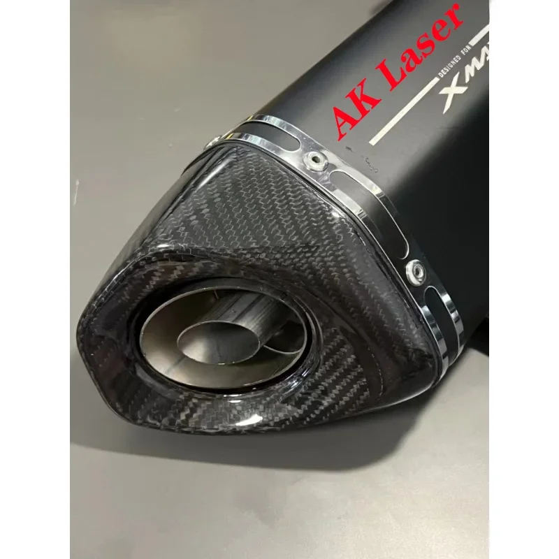 For XMAX300 250 XMAX 300 X MAX250 Motorcycle Exhaust Escape Moto Muffler Slip on 2017-2024 Motorcross Front Pipe akrapovic