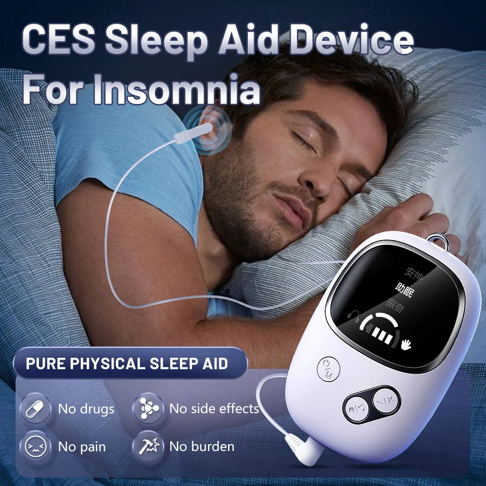 Handheld Sleep Aid Device Relieve Insomnia Instrument Help Sleep Anxiety CES Therapy Relaxatio Pressure Relief Sleep Device