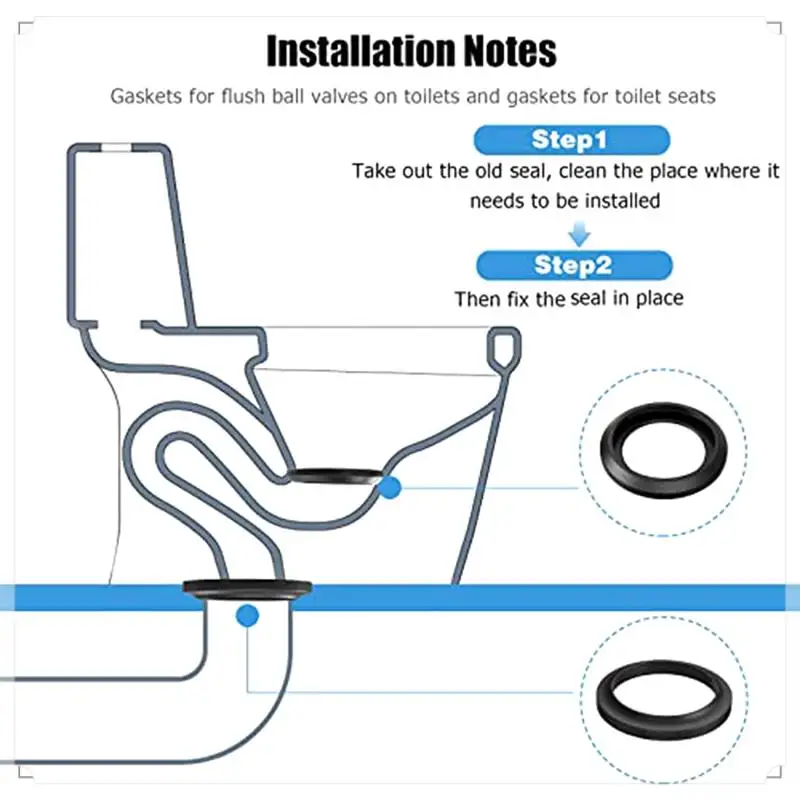 Set di guarnizioni per WC per camper compatibile - 34120 Kit di guarnizioni per rifiuti eleganti ed efficienti per WC per camper