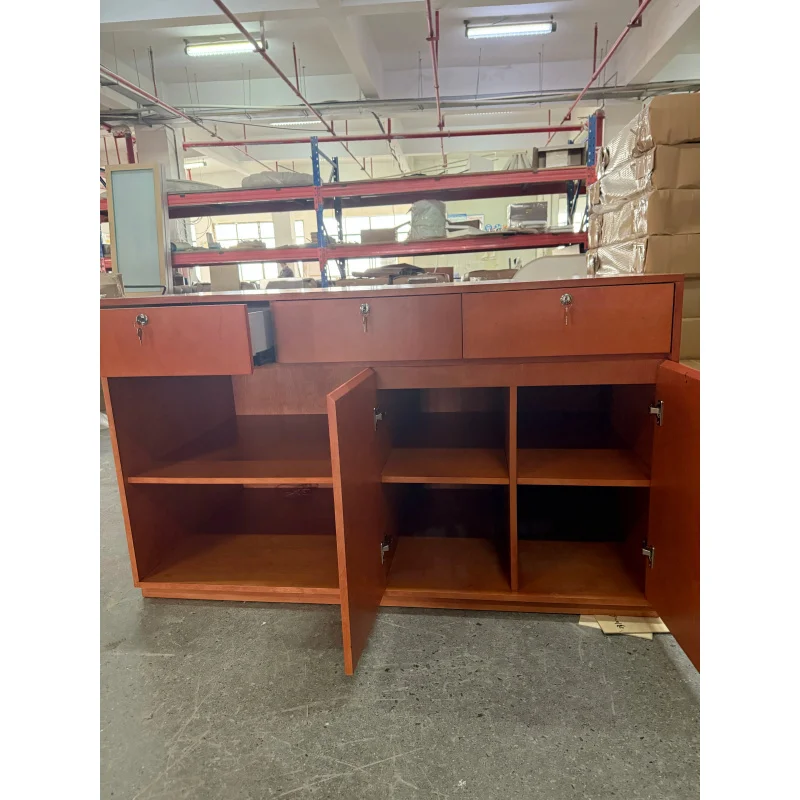 custom.Durable Painted Wood Checkout Counter Reception Counter Beauty Salons Clothing Stores Hotels Cashier Desk Company