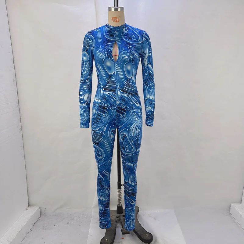 

Новый женский комбинезон с вырезами на груди и длинными рукавами, без спинки, весна 2026, для Европы и США