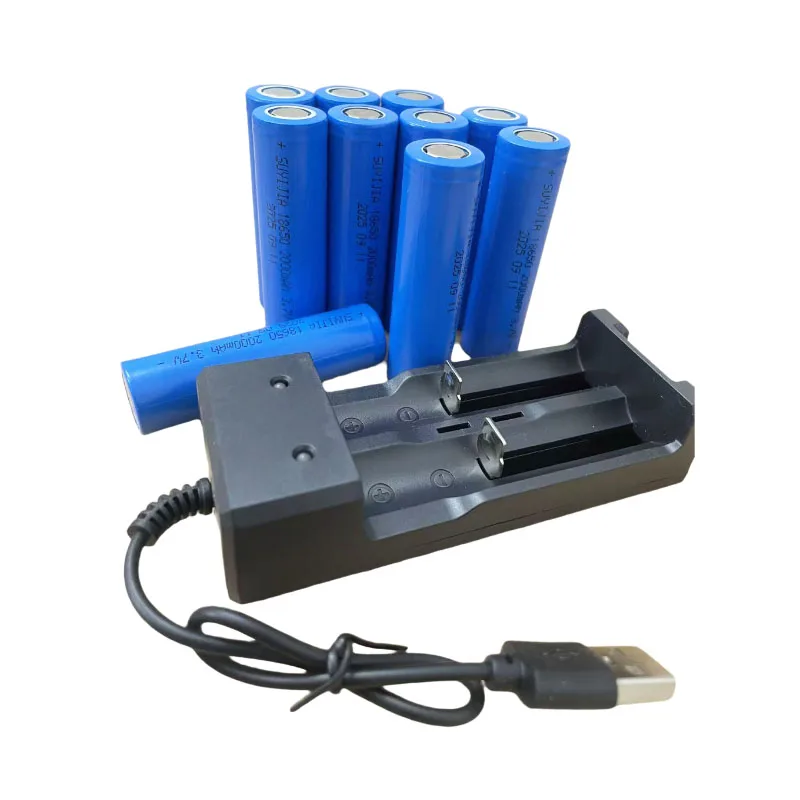 3.7V2000mahcapacity18650 بطارية ليثيوم أيون قابلة للشحن لمصباح يدوي المنتجات الرقمية أدوات كهربائيةMP3المعدات الطبية المتنقلة