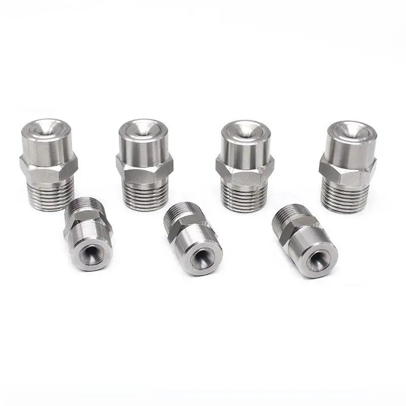 Wide Angle Water Jet Nozzle 304 Stainless Steel Full Cone Spray Nozzle BSPT 1/8