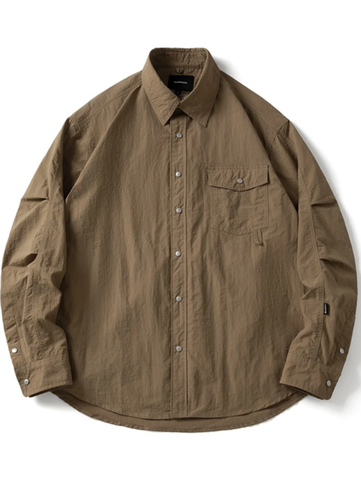 

Quick Dry Workwear Shirt Men's Outdoor Loose Fit Classic Collar Casual American Style Spring Season Long Sleeve Nylon Fabric