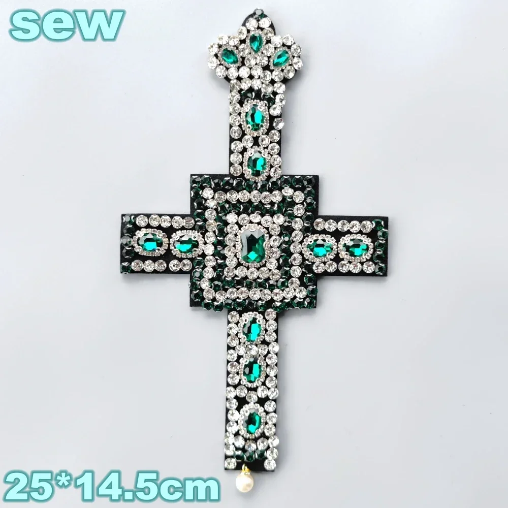 Embroidery Sequined cross Badges,beaded Heart Beads Appliques,pearls Glasses Peaches for Clothing DIY Accessory WF2310131