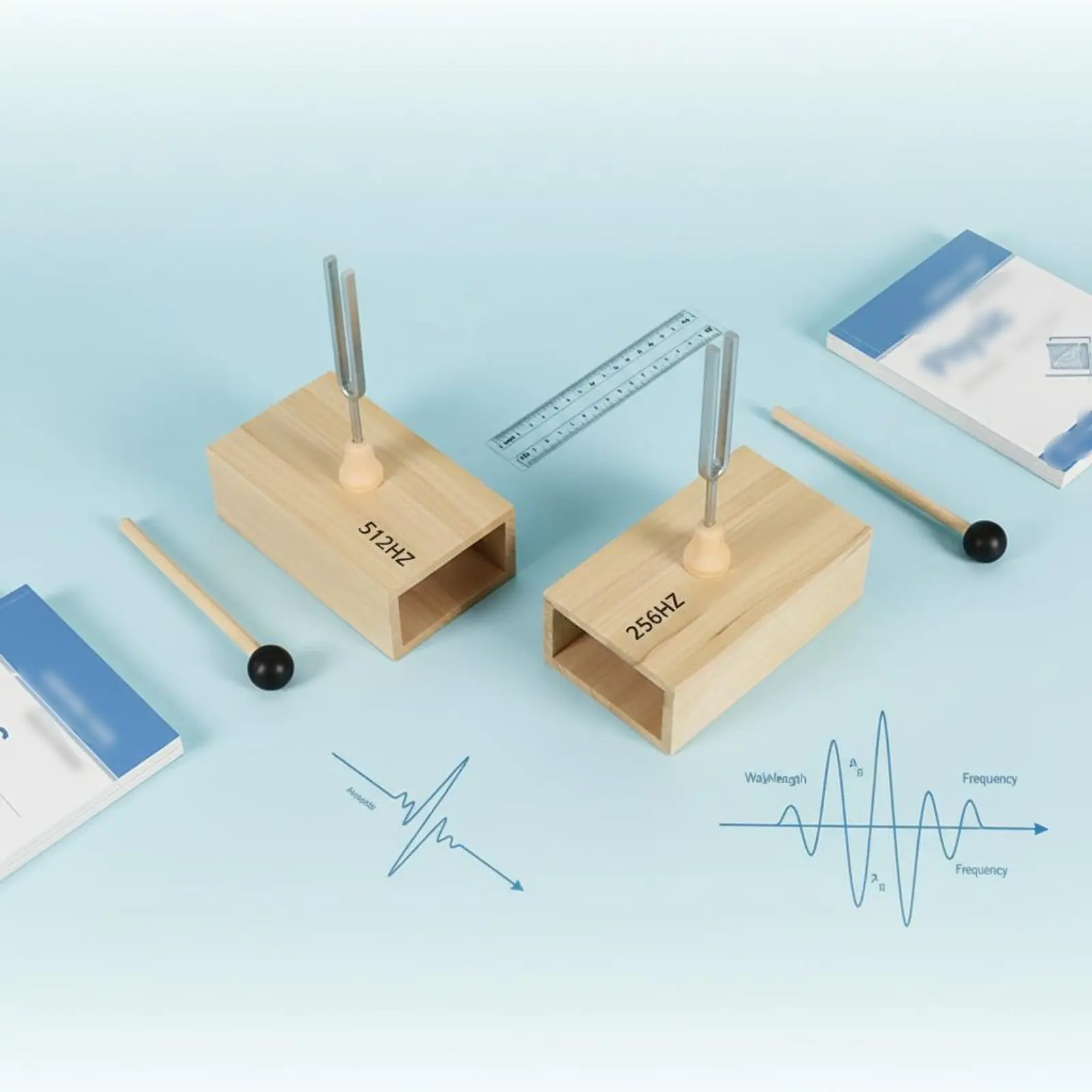 boite-d'amplification-acoustique-a-sonotube-256-hz-avec-marteau-de-sonorisation-et-sonotube-demonstrateur-acoustique