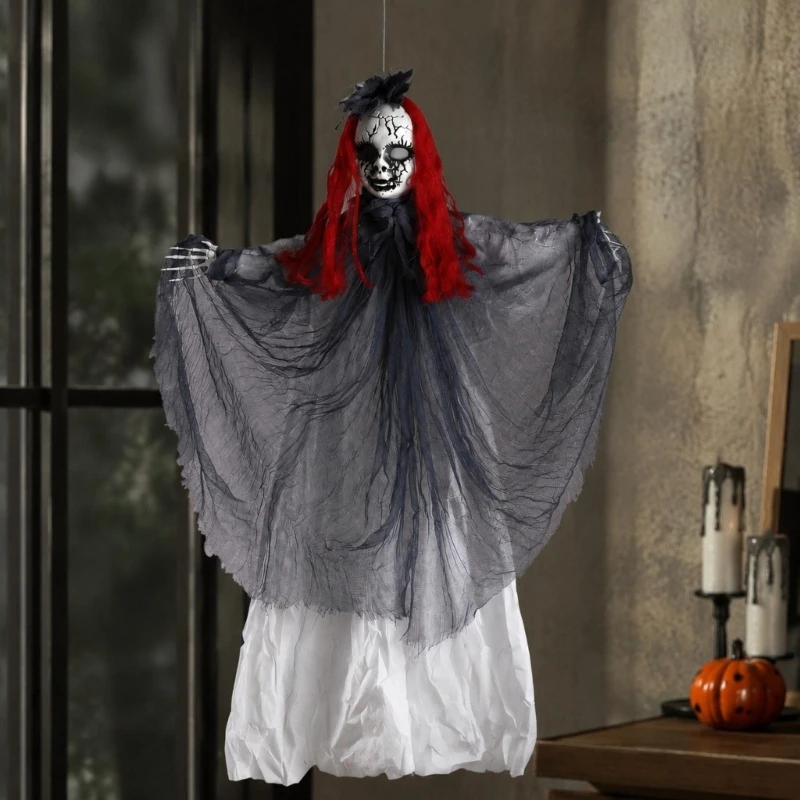 39BD Eerie Figure Doll Prop for Halloween Wall and Ceiling Display
