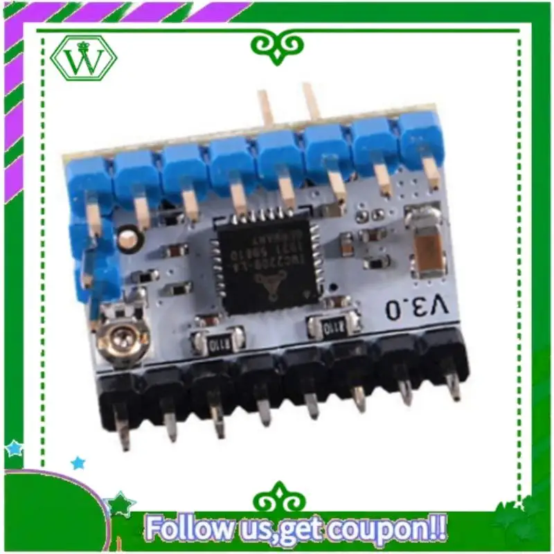 ABIK-10Pcs TMC2209 V3.0 Stepper Motor Driver Stepping Rod Silent Driver 256 Microstep Current 2.8A Peak VS TMC2208