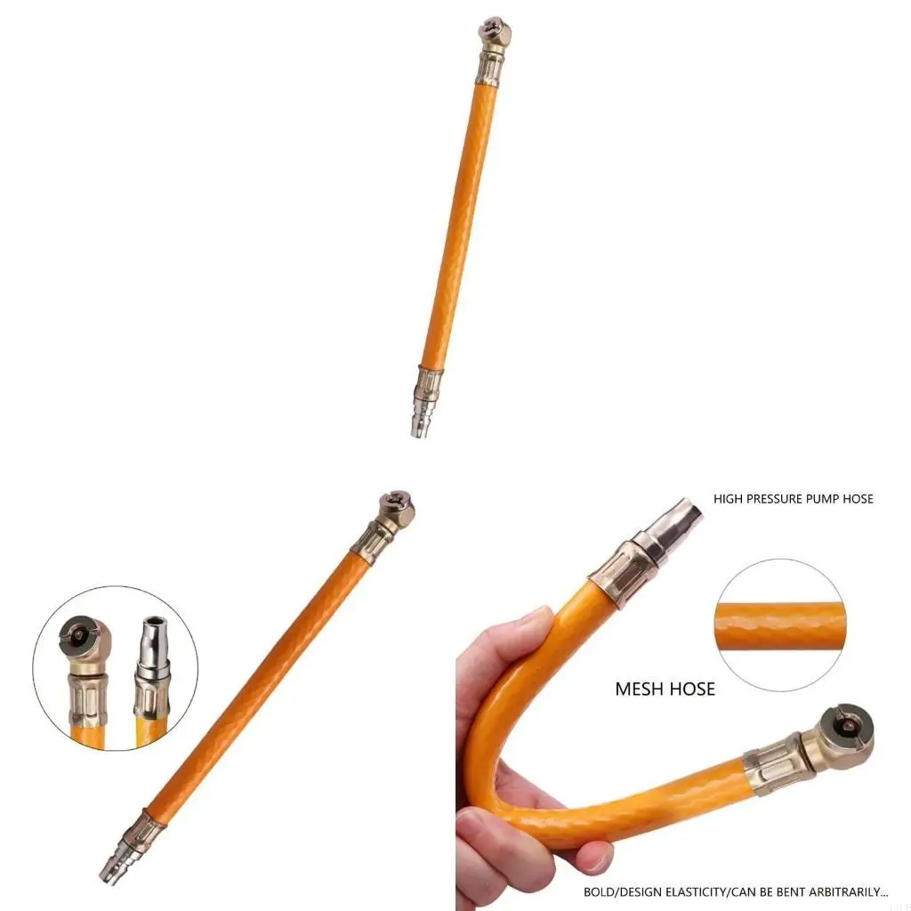 

Car Tire Air Inflator Hose Replacement High Pressure Inflation Hose Easy to Use