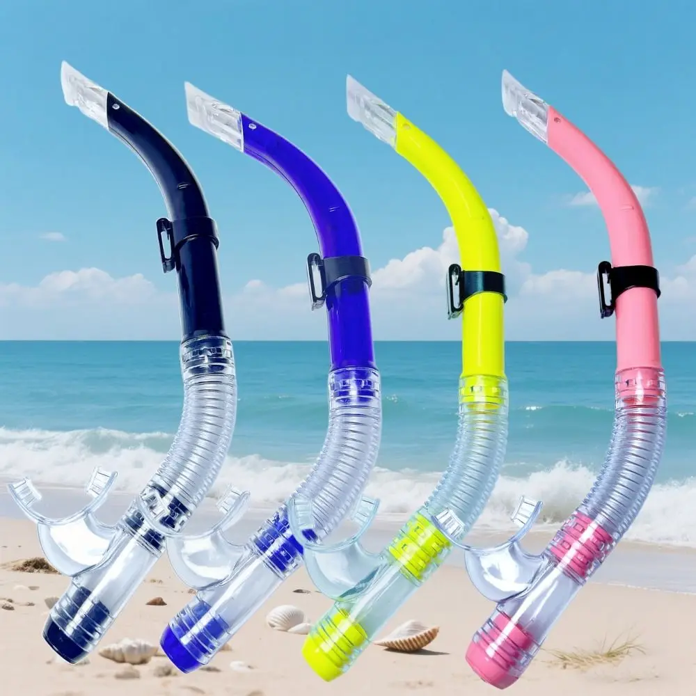 Easy Breath Snorkel Tube Swimming Top Valve Diving Breathing Tube Splash Guard Half Dry Snorkel Breathing Tube Adults Kids