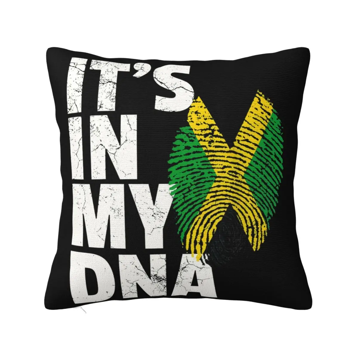 Black Jamaica Flag Jamaican Pride Dna Men Women Kids Gift 100 Cotton B Punk Pillow Case