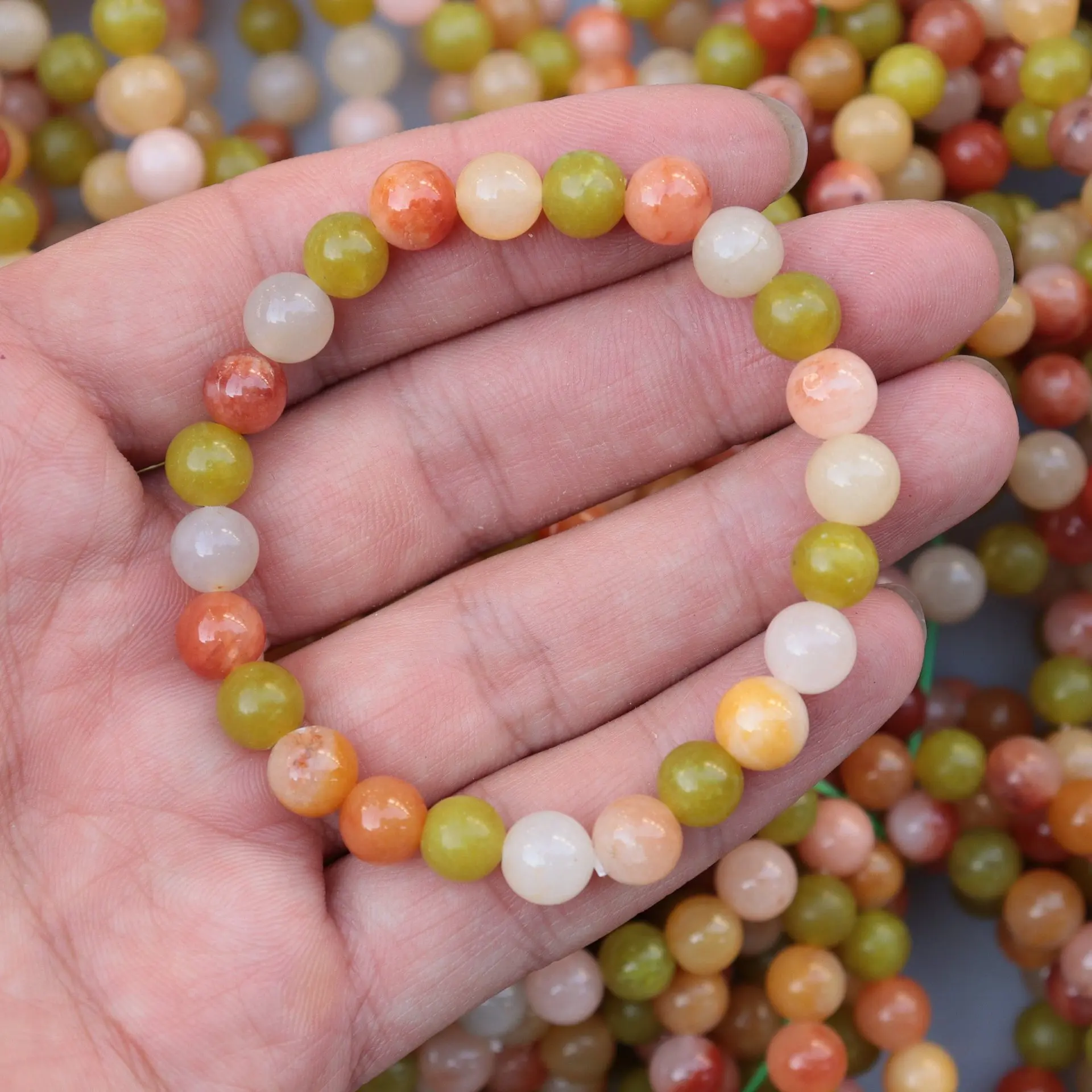 

Duobao bracelet, natural jade ice type, versatile, exquisite men's and women's fashion