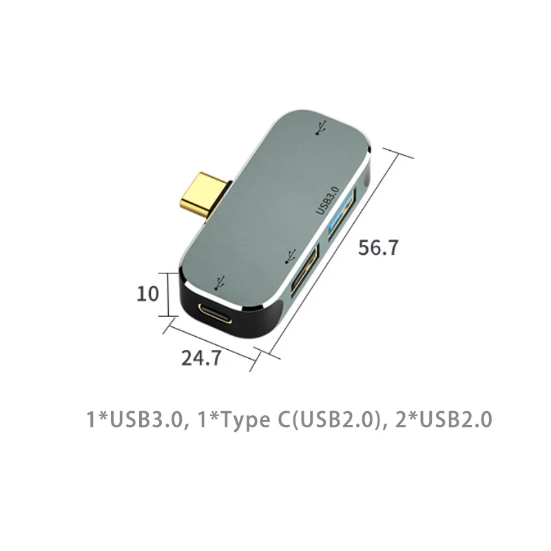 USB Hub Typ C pd100w Extender Docking station USB 3,0/Audio 3,5mm Buchse/4k HDMI Adapter USB C Hub Splitter für Computer MacBook