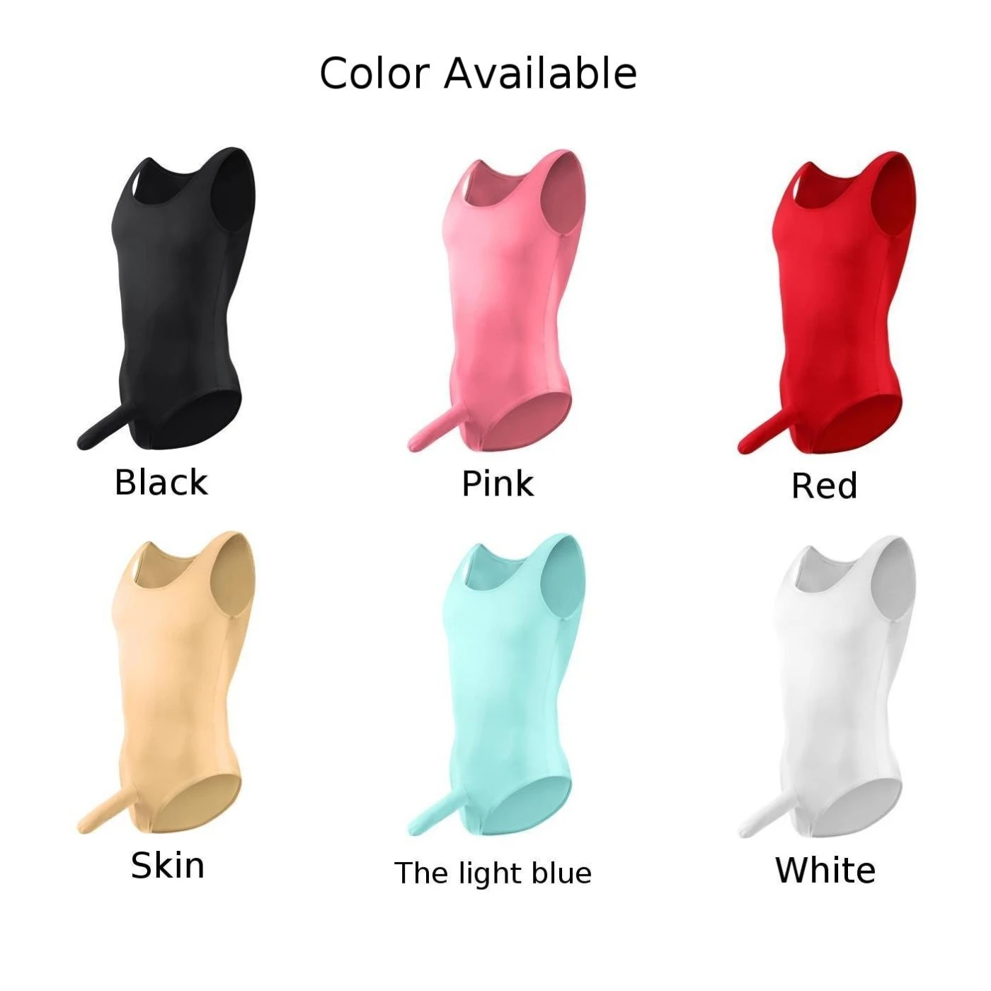 Mens Sexy Elephant Nose Underwear Bodysuit Body Shaper Slimming Undershirt Leotard Wear Sleeveless Gay Jumpsuit Breathable