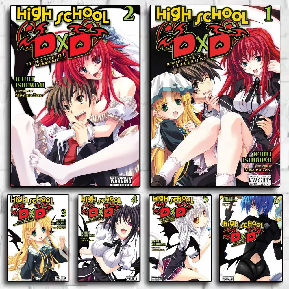 Anmie H-High School DxD Poster Wall Art Print Poster for Bedroom Living Room Home Decor Gift Artwork