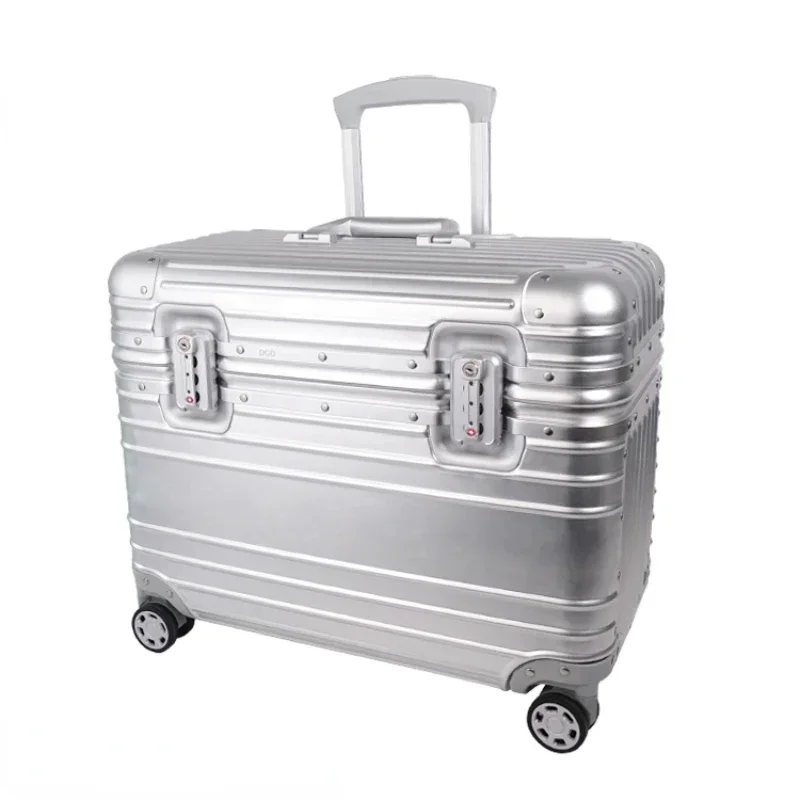 Luggage Handcart, Pilot's Suitcase, Travel Bag, Business Portable Aluminum Alloy Pilot's Suitcase