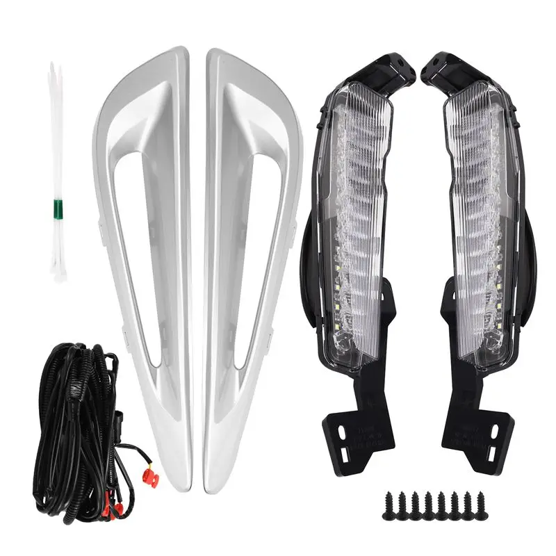 Luces LED DRL M93K, Luces de Circulación Diurna, Faros Antiniebla, Luces Intermitentes, Arnés de Luces, Kit de Carrocería para Toyota Prius 2019-2021