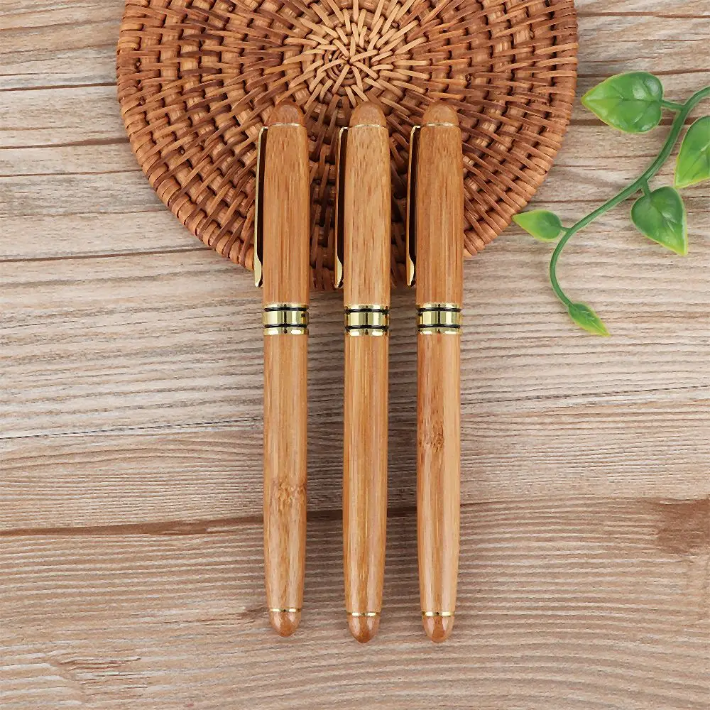 0.7mm-2.9mm Art Fine Nib Writing Bamboo Fountain Pens Chisel-pointed Broad Stub Stationery