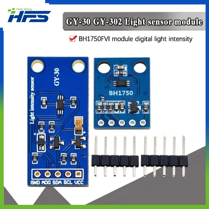 

GY-302 GY-30 BH1750 BH1750FVI The digital optical intensity illumination sensor BH1750FVI of module for arduino 3V-5V