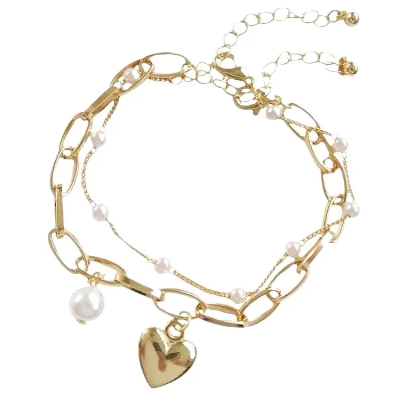 Vintage-Stil Perlen-Liebesarmband, Hochwertiges Elegantes Damen-Perlenarmband, Exquisites Armband zum Verschenken an Töchter und Frauen – Detail 4