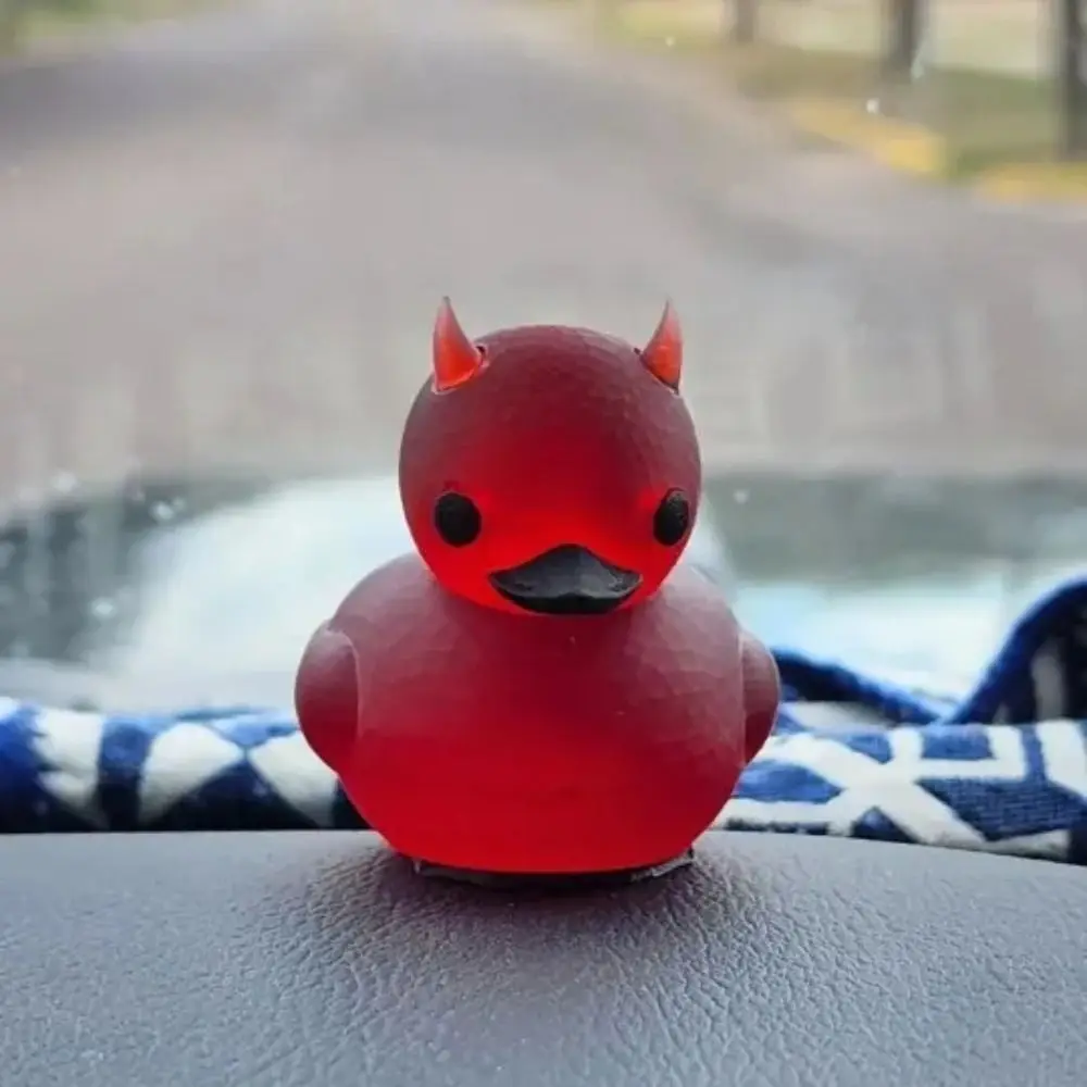 

Duck Ornament Lil' Devil Ducky Devil Elements Mysterious Cute Duck Figurines Car Accessory Car Interior Decoration