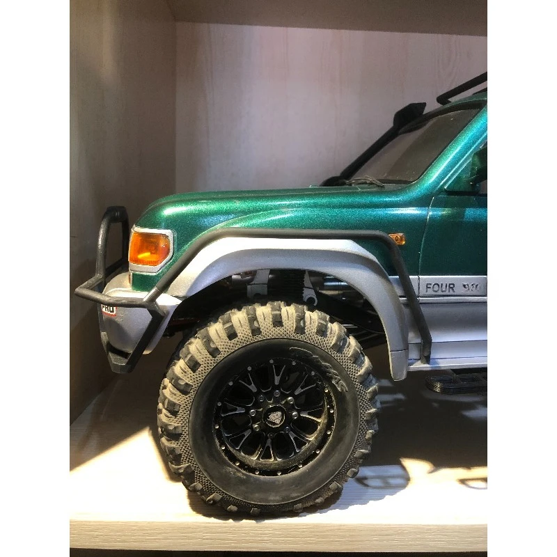 For FMS FCX10 LC80 1/10 Rock Crawler Bumper Set, UV Resin 3D Printed Front & Rear Bumper Scale Accessories Upgrade