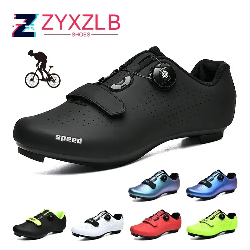 

Men Cycling Sneaker MTB Shoes Unisex with Cleat Road Dirt Bike Flat Racing Women Bicycle Mountain Spd Zapatillas Ciclismo Mtb