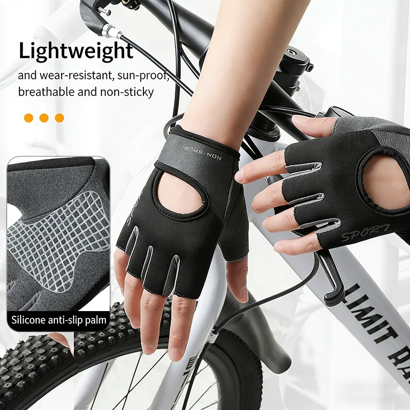 Fitness Wear Resistant Anti Slip Gloves Breathable Shockproof Gloves In The Palm Outdoor Cycling Climbing Boxing Exercise Gloves
