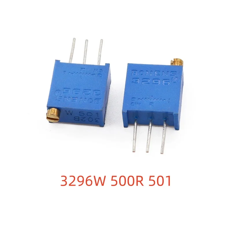 50pcs/lot 3296W potentiometer precision adjustable resistor multi turn 103/104/10K/20K/50K/100R200R1M