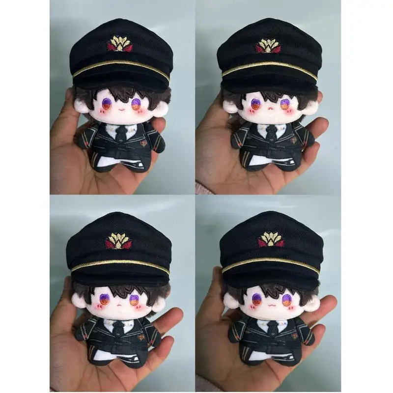 Game Love and Deepspace Cale Attribute Adorable Printed Body 10cm Pendant Plush Doll Cosplay Keychain Toys Gifts