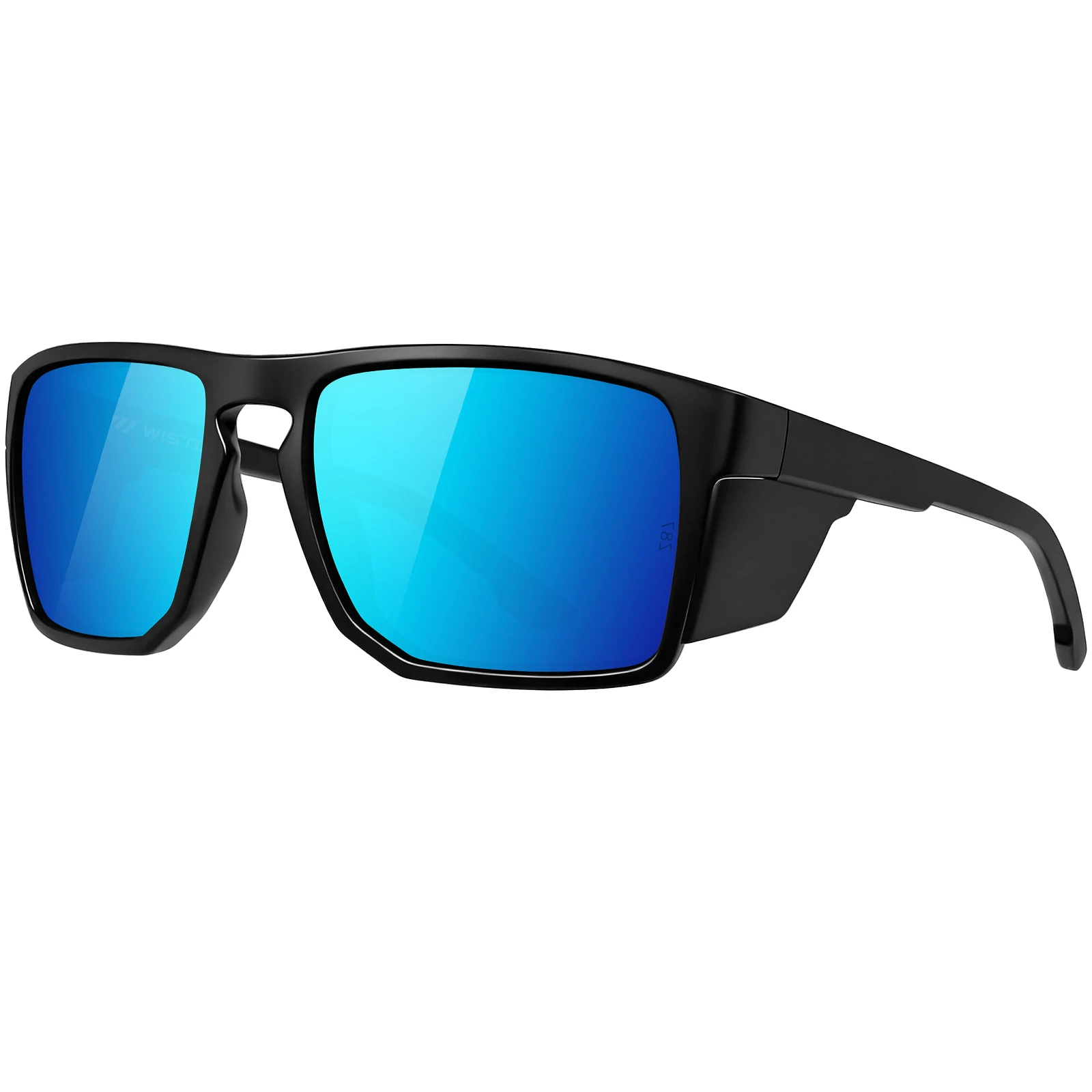 MAXJULI XXL Z87 Safety Sunglasses Oversized Side Shield for Big Head Men Women TR90 Wraparound UV400 Protection W8705