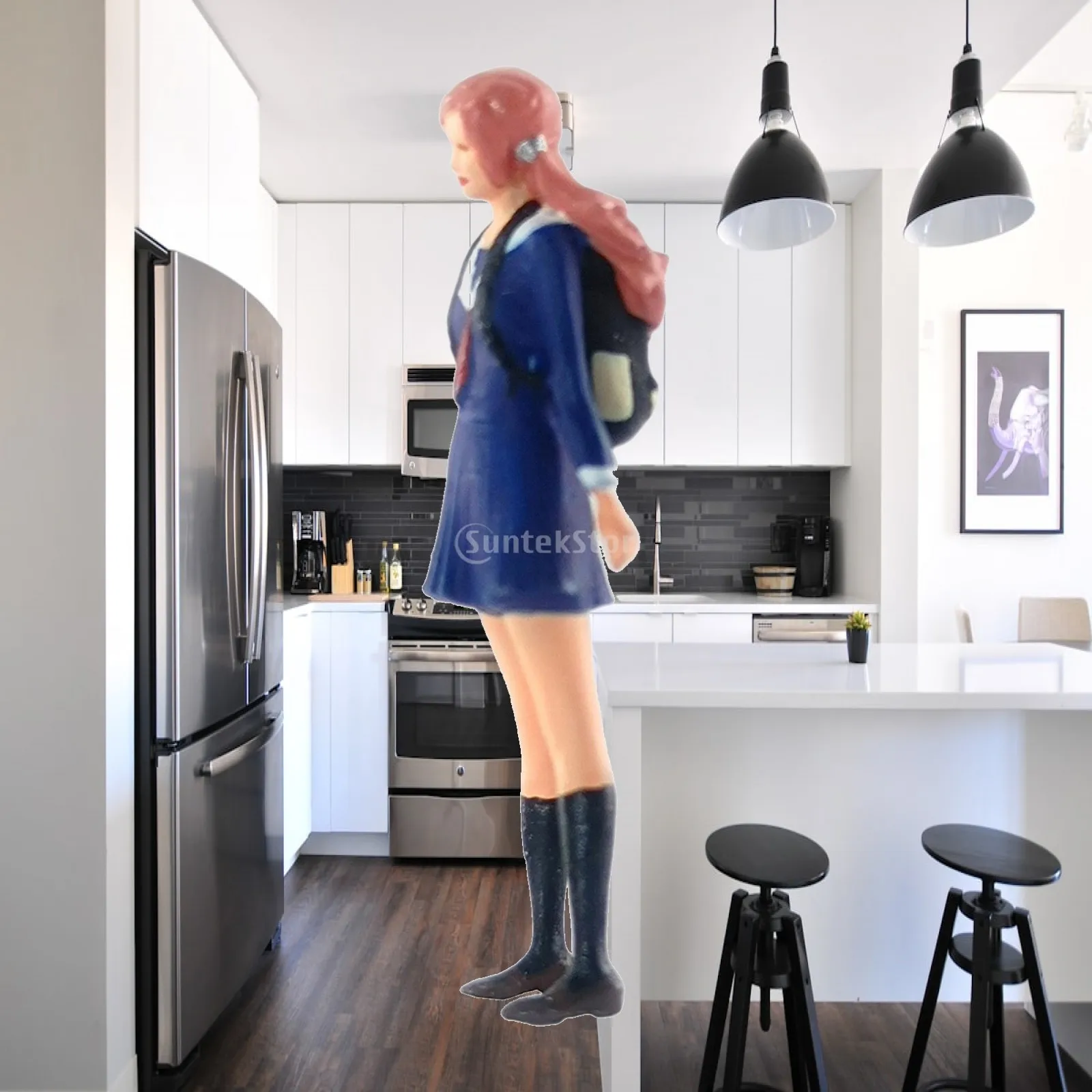

1/64 2.8-3cm Model Mini Figure People Street Building Diorama Children Toy