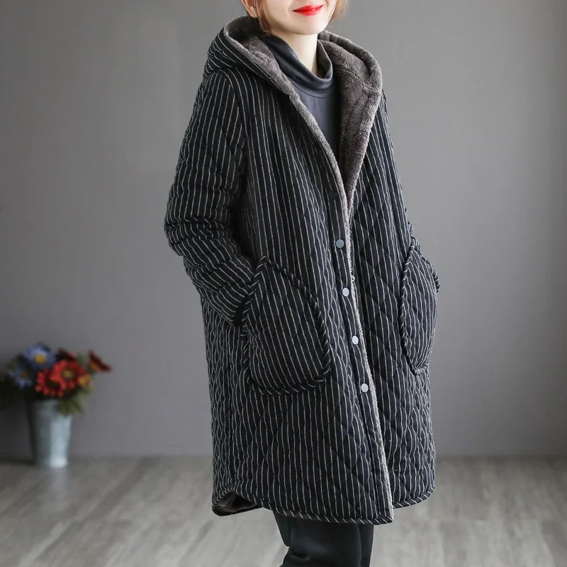 Inverno novo estilo coreano quente parka casaco moda feminina com capuz curto solto senhoras casacos e jaquetas