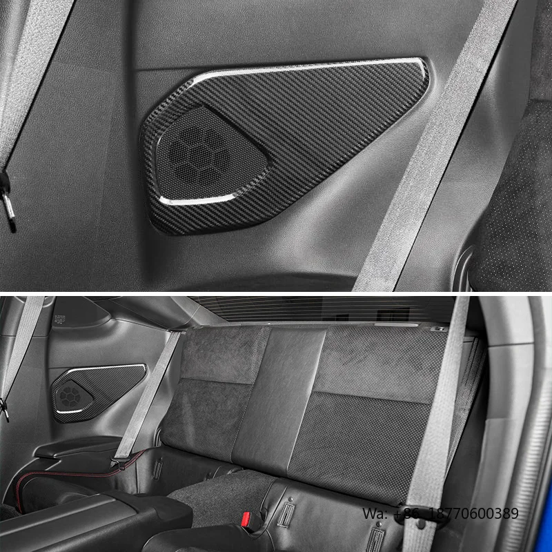 ShaSha Car Exterior Accessories Carbon Fiber Rear Side Audio Speaker Cover for Subaru BRZ Toyota 86  Car Accessories 2022-2024