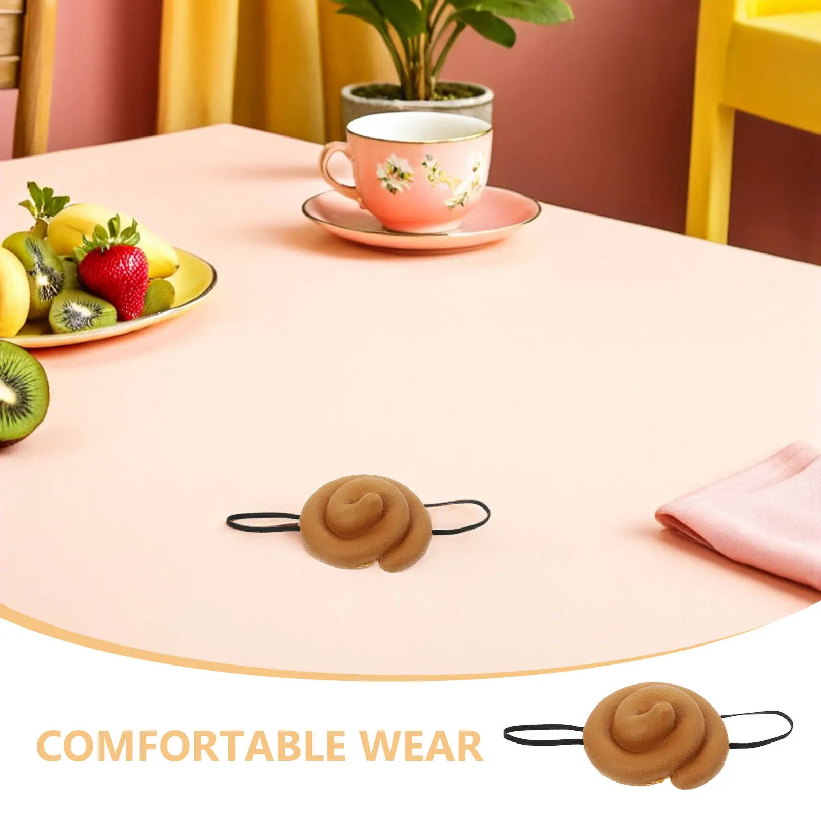 8Pcs Simulation Prank Poop Hat Realistic Fake Poop Headgear for Festival Costume Party Supplies Poo Prank Toys