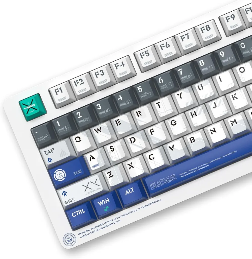 

Кейкапы в стиле Mecha, профиль Cherry, 145 клавиш, материал PBT, матовые