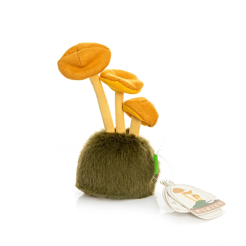 14cm Lustige Flauschige Pflanzen Wilde Pilze Plüschtiere Niedliche Pfifferling-Plüschies Weiche Puppe Kawaii Schreibtisch-Heimdekoration