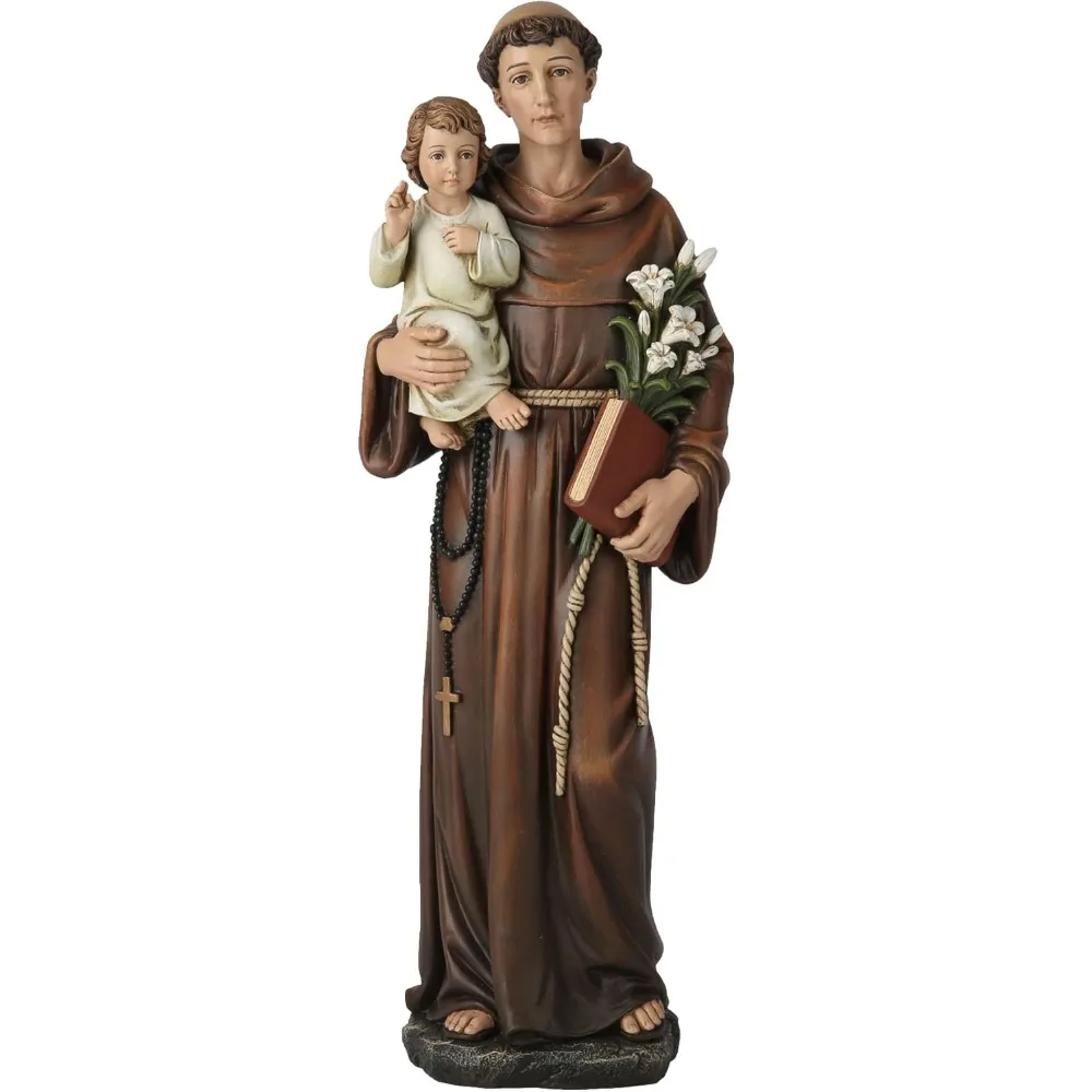 

Католическая статуя Б. Энтони из Падгуа, благословенная фигура, религиозный вдохновляющий домашний декор, 14,75 часа, скульптура эпохи Возрождения, рука