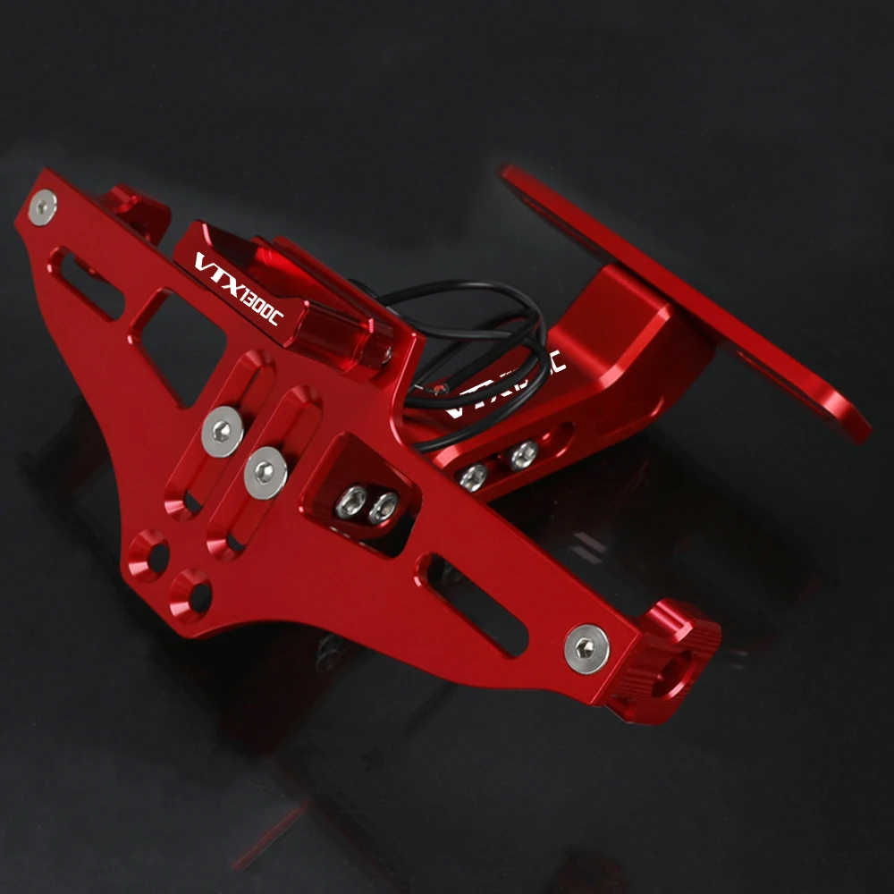 

For HONDA VTX1300C VTX 1300C VTX1300 C 2004-2005 2005 Motorcycle Rear License Plate Holder Bracket Tail Tidy Fender Eliminator