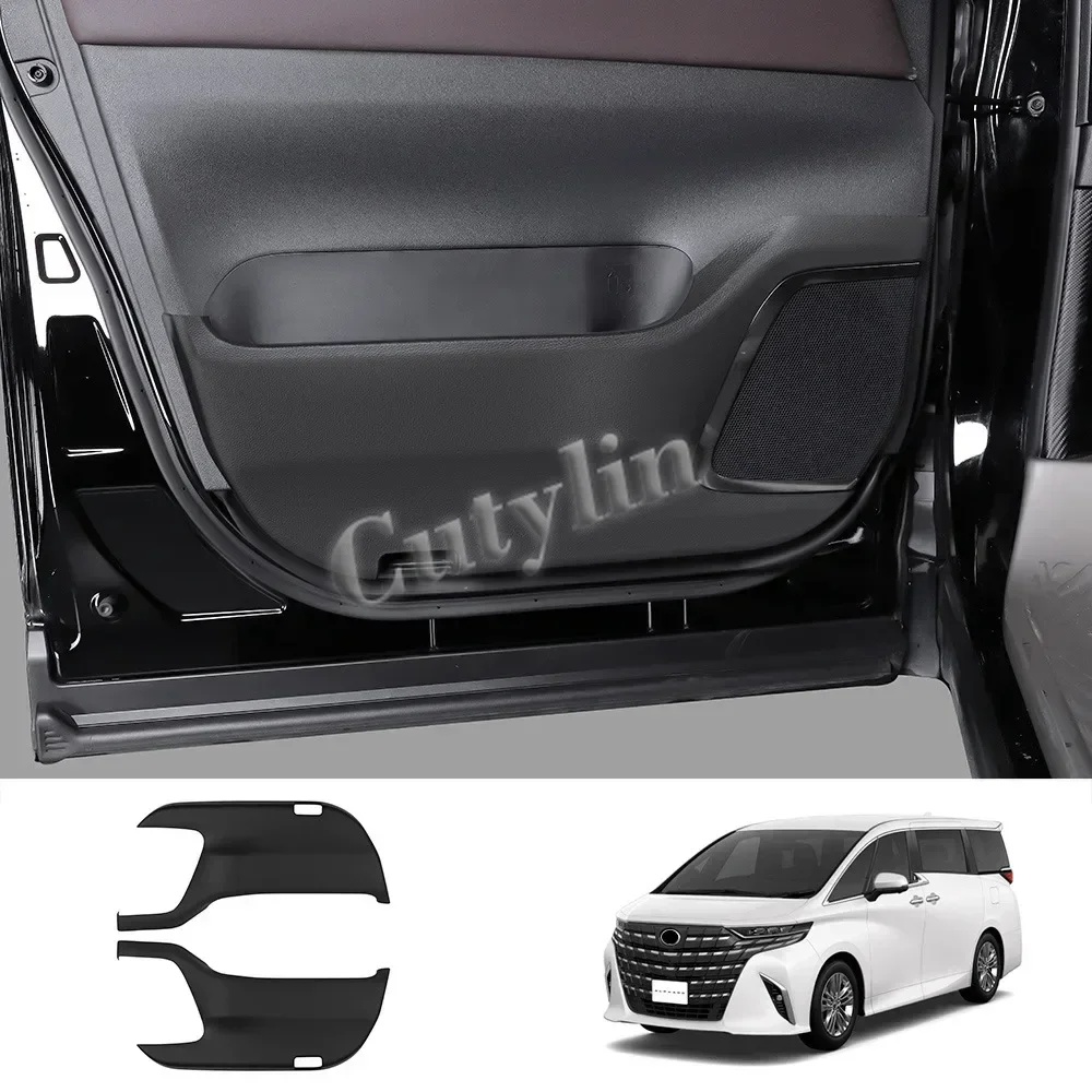 For Toyota Alphard Vellfire 40 Series 2023 2024 2025 Interior Mid Door Anti-Kick Pad Car Door Panel Protection Car Accessories