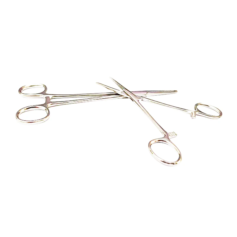 الفولاذ المقاوم للصدأ ملقط مرقئ ملقط الأوعية الدموية مقاطع جراحية مستقيم الكوع مقاطع البعوض الكبيرة والصغيرة نماذج كاملة #5