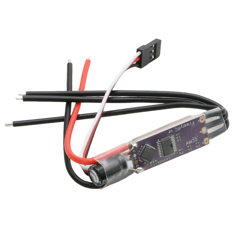 1 SZTUK AM32 32-bitowy regulator prędkości ESC 2-4S 40A z modułem 5V2A BEC 35V 470uF Kondensator do silników bezszczotkowych RC Crawler Drone — zdjęcie 3
