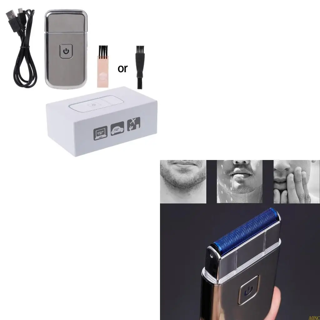 

A0NC Mini USB перезаряжаемое электрическое возвратно-поступательное лезвие для бритвы KM-5088 для