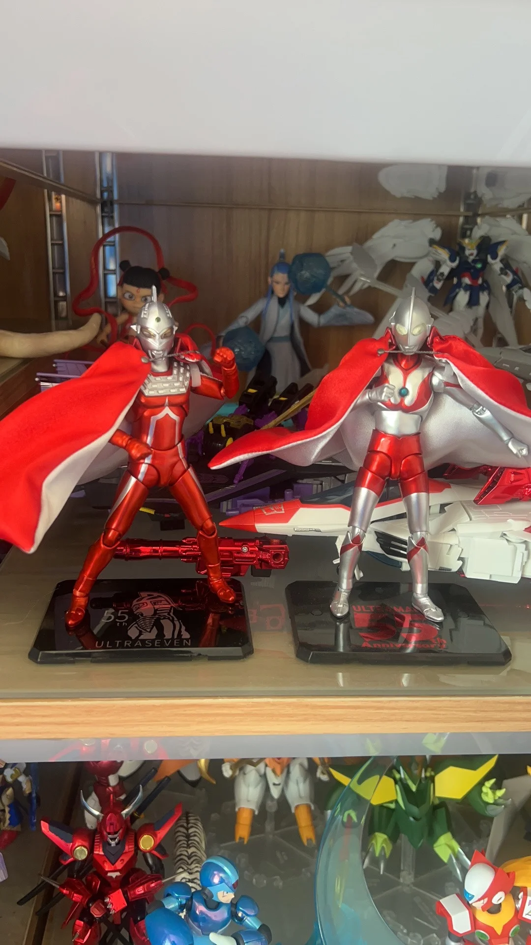 In Stock Original Bandai Spirits S.H.Figuarts Ultraseven Ultraman 55th Anniversary Ver Anime Figure Action Toys Gifts Model