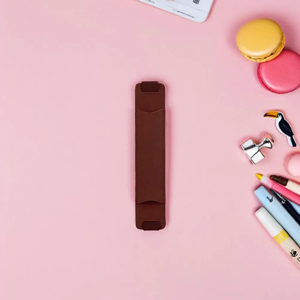 플래너 태블릿 탄성 밴드 노트북 서리로 덥은 포켓 수호자 Pu에 대 한 10 Pcs 펜 케이스 홀더