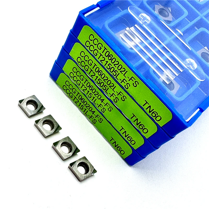 Kyocera Cermet Insert CCGT060202 CCGT060204R-FS TN60 utensile per tornitura interna inserto per lavorazione in acciaio inossidabile di alta qualità CNC