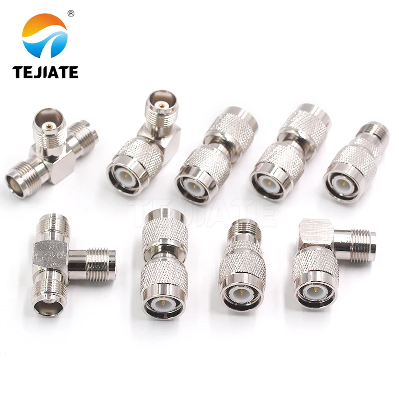 1PCS TNC/TNC-JJ/JK/JKW/KK Radio Frequency Connector Male and Female Triple Dule RF Coaxial Adapter