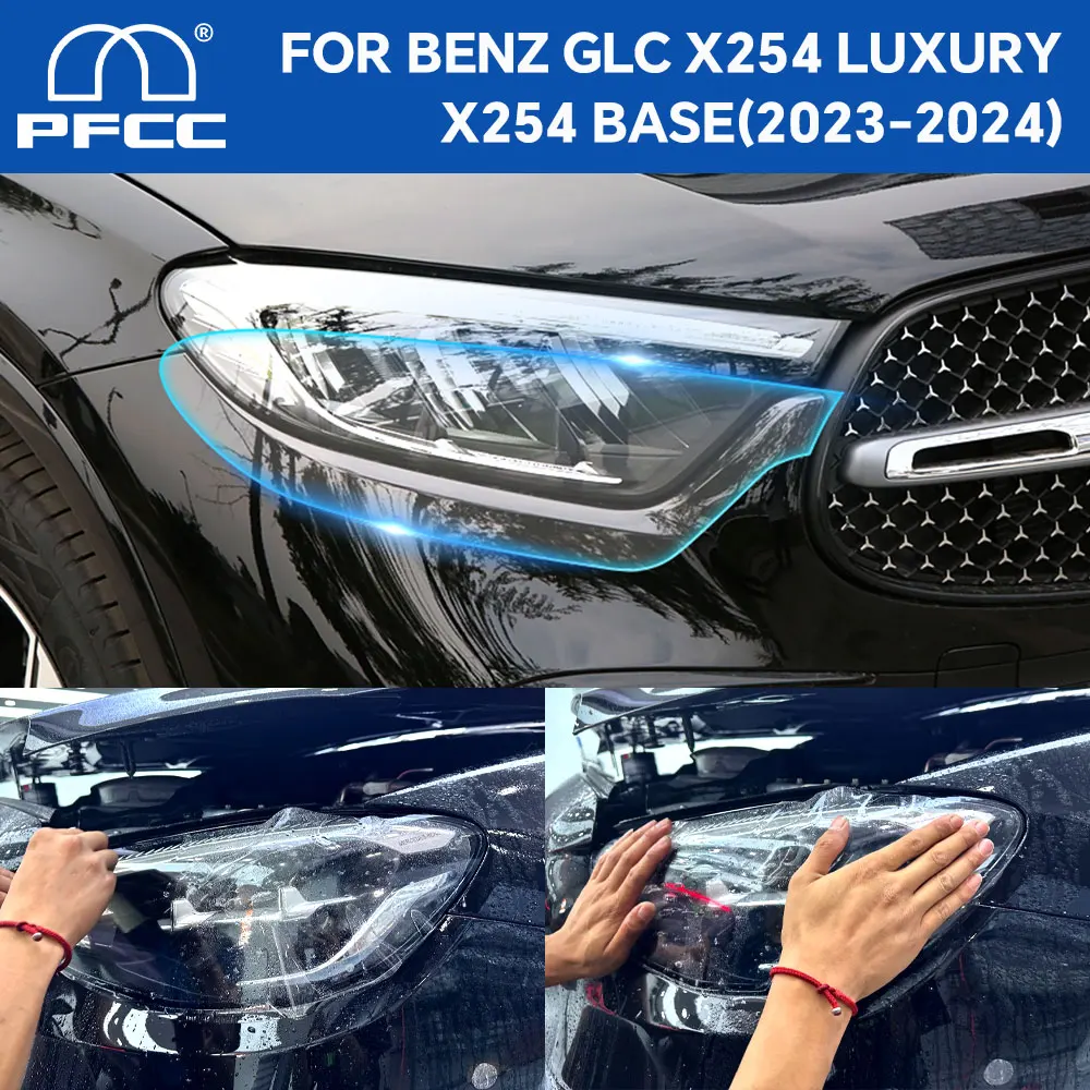 

TPU for Mercedes-Benz GLC X254 Luxury X254 Base 2023 2024 Headlights Paint Protection Film Clear Bra PPF Decal Kit Accessories